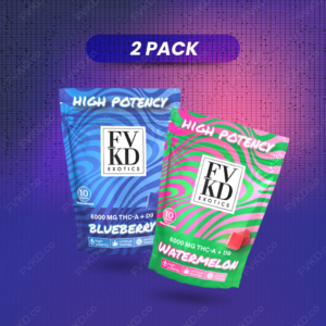 2-Pack FVKD HIGH POTENCY THC-A + D9 GUMMIES 6000MG