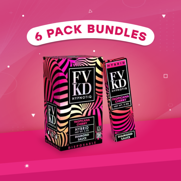 6 PACK Bundles FVKD HYPNOTIQ DIAMOND SAUCE DISPOSABLE | 3.5g