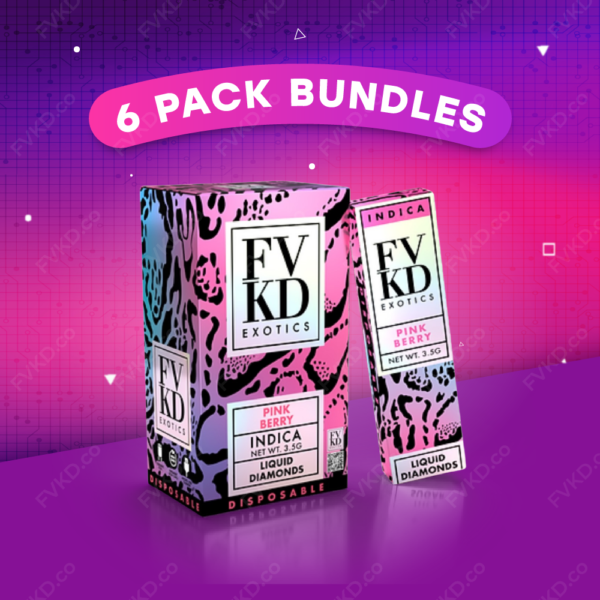 6-Pack FVKD LIQUID DIAMONDS DISPOSABLE | 3.5G