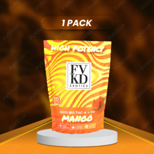 FVKD HIGH POTENCY THC-A + D9 GUMMIES 6000MG