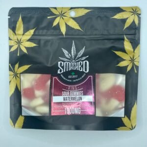 Buy Smashed Sour Watermelon Gummies 1000mg - Smashed