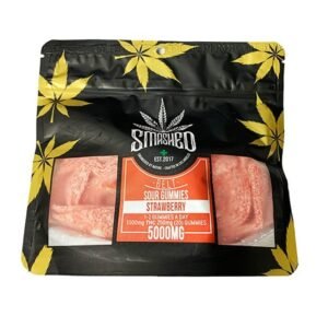 BuySmashed Strawberry Sour Gummies 5000MG Online