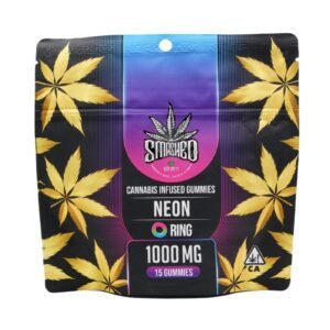 Smashed Edibles 1000mg - Smashed Neon Ring Gummies