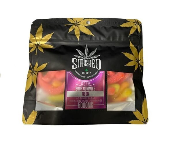 Smashed Sour Gummies 5000mg - Buy Edibles Online Today
