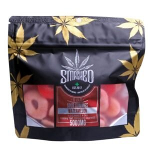 Smashed Sour Gummies Watermelon 5000MG - Smashed Edibles