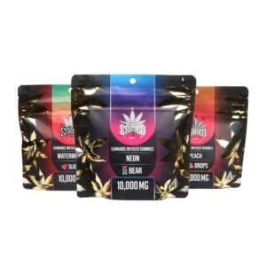 Smashed Sour Neon Bear Gummies 10000MG - Smashed Edibles