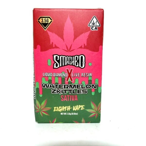 Smashed Watermelon Zkittles Disposable 3.5g - Smashed Edibles