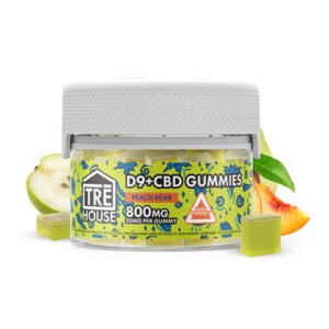 Tre House 1:1 D9/CBD Gummies | (40ct) 800mg