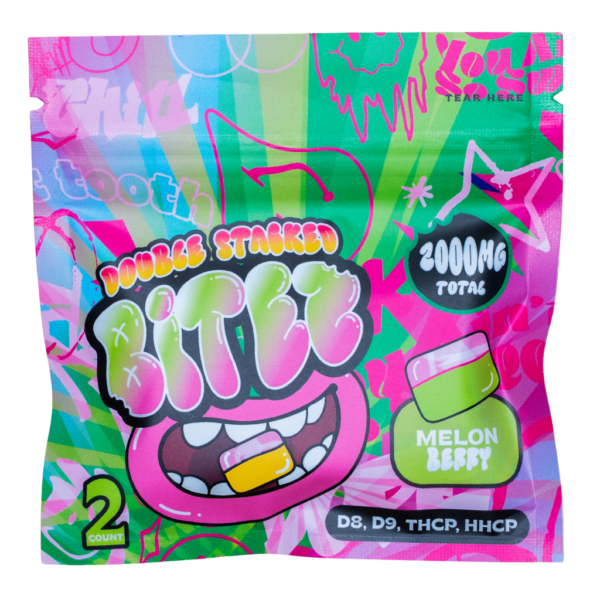 BITEZ - Delta-8 + Delta-9 + THCP + HHCP 2000MG Gummies - Melon Berry
