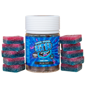BITEZ Gummies 10,000MG Jarz - Delta-8 + Delta-9 + THCP - Blue Razz