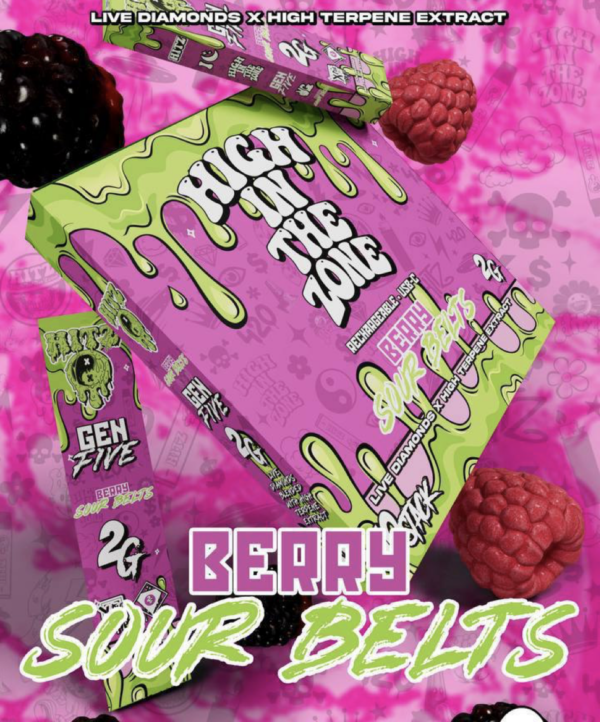 Hitz Berry Sour Belt Disposable - 10 stack HITZ DISPOSABLE (Gen 5)