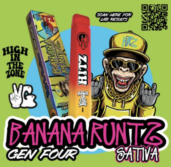 Hitz Disposable Banana Runtz - HITZ DISPOSABLE