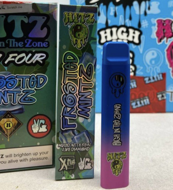 Hitz Disposable Frosted Mintz - HITZ DISPOSABLE 2Gram
