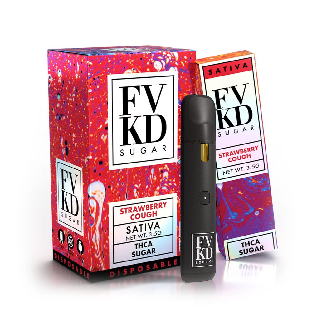 Premium FVKD Strawberry Cough 3.5g Disposable Vape